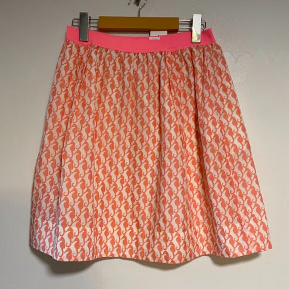 Crewcuts Girls' Seahorse Print A-line Skirt Size 14 - Picture 2 of 7